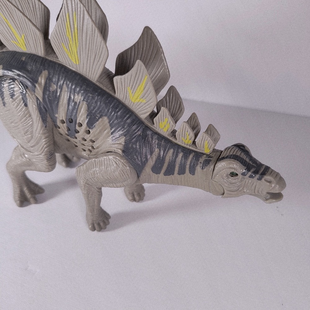 Kid Galaxy Dinosaur Lights & Sounds Stegosaurus Fully Posable Tested Working - Picture 3 of 5